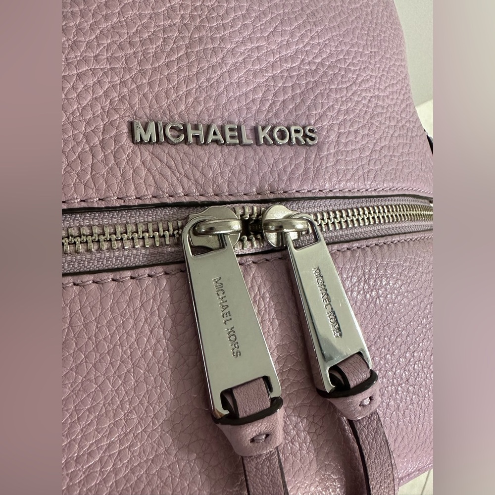 MICHAEL Michael Kors Rhea Zip Small Light Magenta Backpack - Picture 9 of 13